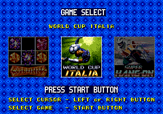 Mega Games 6 Vol. 1 (Europe) Title Screen